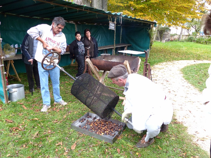 Les chtaignes sont bien grilles.